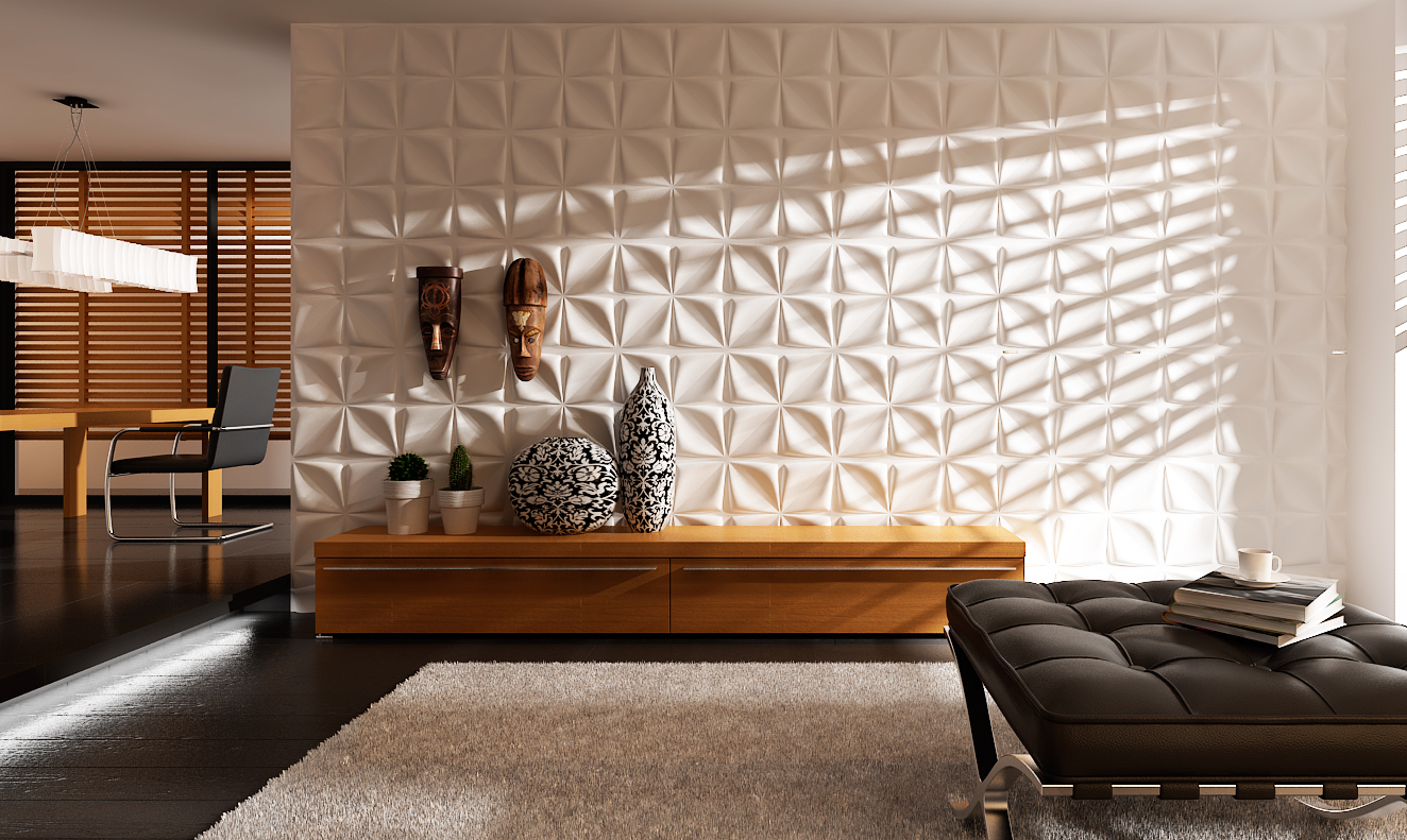 3D panel in a modern interior